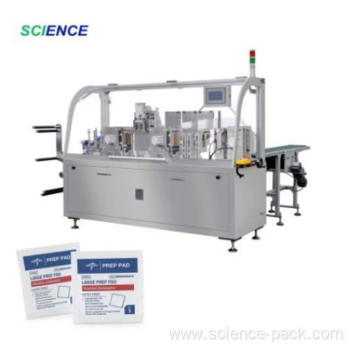 Alcohol Wet Wipes Tissue Folding Packaging Machine